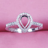 Adjustable 925 Silver Ring Base Setting for Jewelry Making