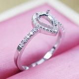 Adjustable 925 Silver Ring Base Setting for Jewelry Making