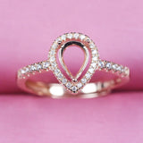 Adjustable 925 Silver Ring Base Setting for Jewelry Making
