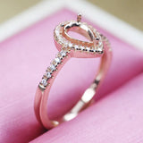Adjustable 925 Silver Ring Base Setting for Jewelry Making