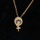 Silver Lace Pendant Necklace Holder