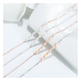 Pearl Anklet Women 6 Rice Bead Sideway Summer Beach Boho Dainty Rose Foot Chain