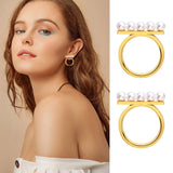 Pearl Balance Earring, Round Stud Earring for Women