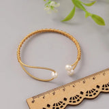 Baroque Freshwater Pearl Bangles for Women - Gift Wedding Bracelet