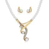 Pearl Banquet Jewelry Set Two Piece Set for Women