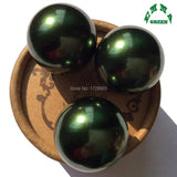Dark Green Pearl Bead 10mm Bulk - Acrylic Chunky Loose Beads
