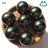 Dark Green Pearl Bead 10mm Bulk - Acrylic Chunky Loose Beads