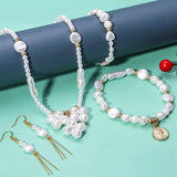 Pearl Beads For Crafts Kit - DIY Craft Necklaces Bracelets
