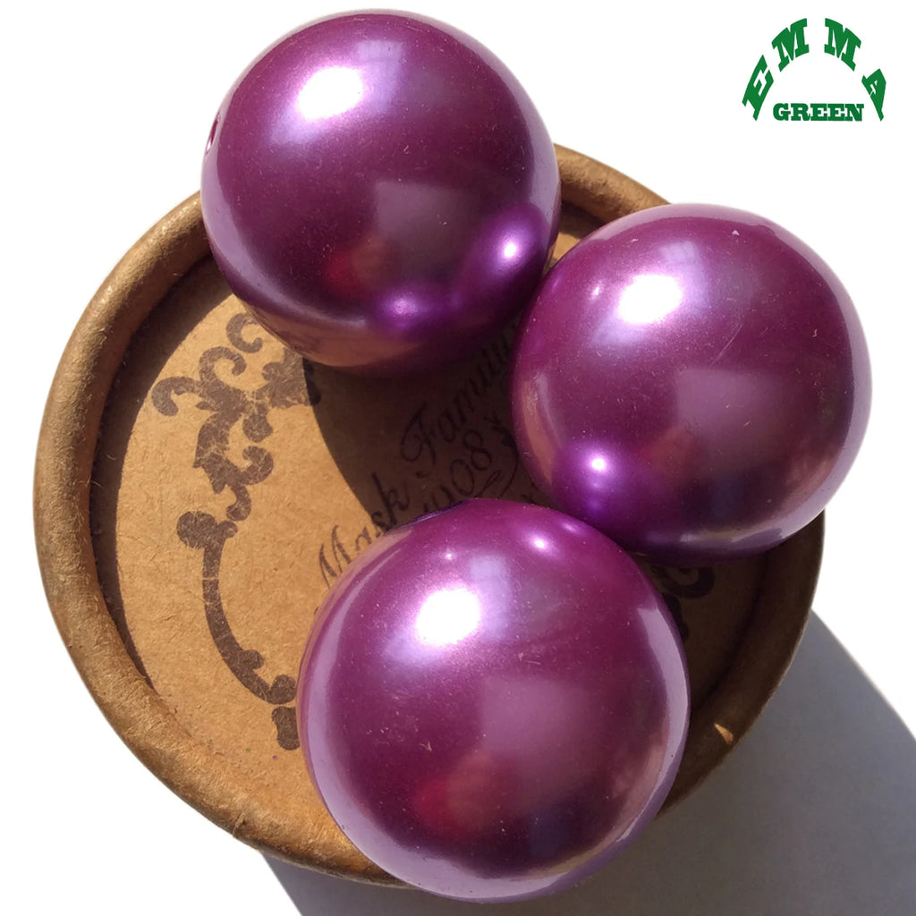 Fuchsia Acrylic ABS Pearl Beads for Halloween Jewelry Making