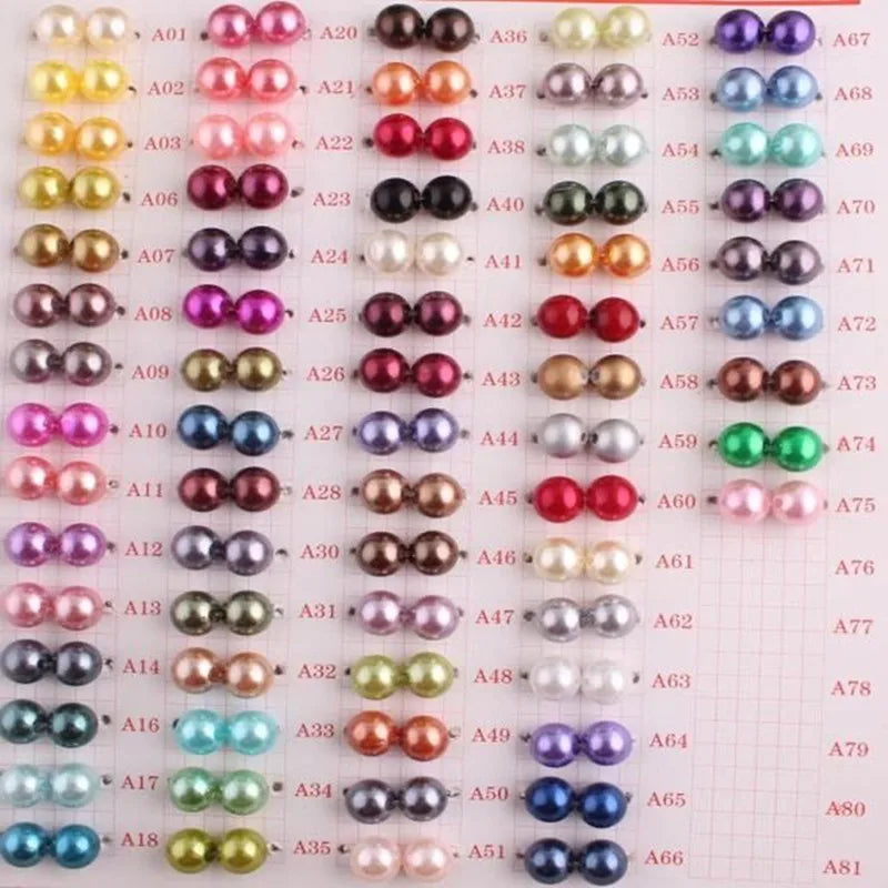 Fuchsia Acrylic ABS Pearl Beads for Halloween Jewelry Making
