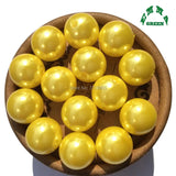 Yellow Chunky Bead 6-30mm ABS Pearls Loose Beads for Jewelry Making