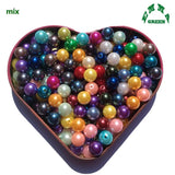 6mm-30mm Mint Green Acrylic Pearl Beads Chunky Bead