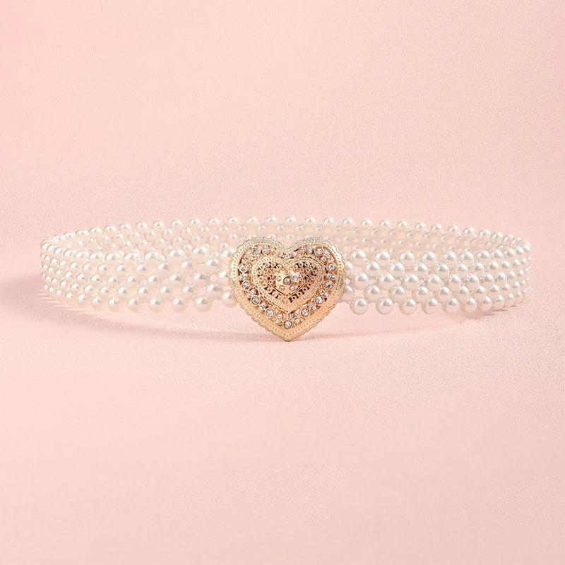 Pearl Belt Waist Chain Women's Decorative Dress Accessories