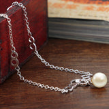 925 Sterling Silver Pearl Bracelet for Women Elegant Party Accessory