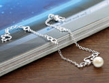 925 Sterling Silver Pearl Bracelet for Women Elegant Party Accessory
