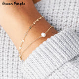 Vintage Boho Pearl Bracelet Wrap Jewelry for Women