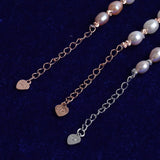 Colorful Pearl Bracelet Sterling Silver 925 Women's Jewelry