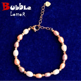 Colorful Pearl Bracelet Sterling Silver 925 Women's Jewelry