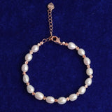 Colorful Pearl Bracelet Sterling Silver 925 Women's Jewelry