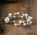 Freshwater Pearl Wrap Bracelet Bohemia Friendship Jewelry