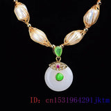Men's Jade Donut Charm Bracelet Natural Jewelry Gift