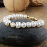 Freshwater Pearl Bracelet Bangle for Women Jewelry Elastic