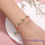 Gemstone Pearl Bracelet Vintage Beads Natural Jewelry