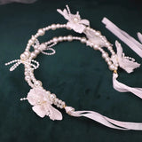 Pearl Bridal Hairbands Tiara Wedding Crown Headband Bride Hair Jewelry