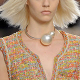 Pearl Choker Necklace for Women Torques Necklace