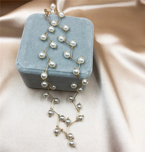 Pearl Clavicle Chain Choker Necklace Female Neck Jewelry Collar
