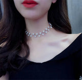 Pearl Clavicle Chain Choker Necklace Female Neck Jewelry Collar