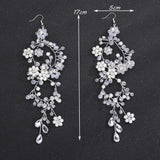 Pearl Crystal Earring Wedding Hair Accessories Handmade Ornaments