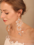 Pearl Crystal Earring Wedding Hair Accessories Handmade Ornaments