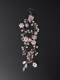 Pearl Crystal Earring Wedding Hair Accessories Handmade Ornaments