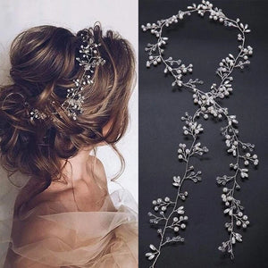 Pearl Crystal Wedding Headdress For Bride Wedding Crown