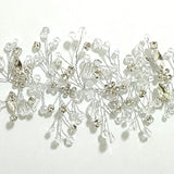 Pearl Crystal Wedding Hair Combs Bridal Flower Headpiece