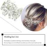 Pearl Crystal Wedding Hair Combs Bridal Flower Headpiece