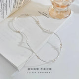 Pearl Double Layer 925 Sterling Silver Bracelet Female Ins Temperament Niche