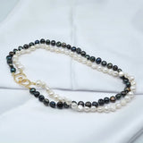 Natural Freshwater Pearl Double Layer Necklace