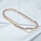 Natural Freshwater Pearl Double Layer Necklace