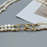 Natural Freshwater Pearl Double Layer Necklace