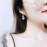 Freshwater Pearl Drop Earrings 925 Sterling Silver Jewelry for Women