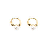 925 Silver Retro Pearl Ear Buckle Earrings for Women