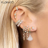 Minimalist Pearl Ear Cuff Clip Earrings for Women