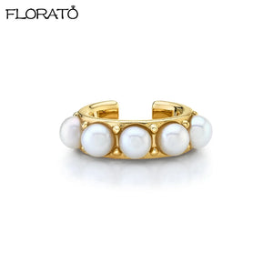 Minimalist Pearl Ear Cuff Clip Earrings for Women