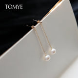 14K High Simplicity Pearl Earrings for Women Jewelry