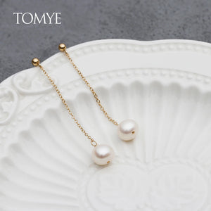 14K High Simplicity Pearl Earrings for Women Jewelry