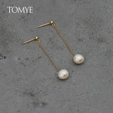 14K High Simplicity Pearl Earrings for Women Jewelry