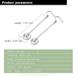 925 Silver Drop Earrings for Women Sweet Style Ladies Christmas Gift