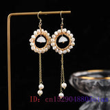 Chalcedony Charm Gemstone Silver Earrings for Women